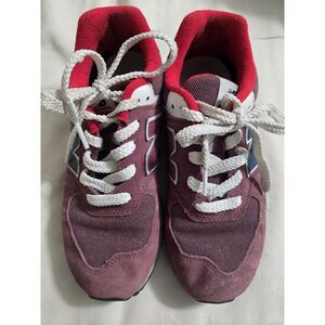 Size 4.5 - New‎ Balance Kids 574 Sneaker Shoes Burgundy/Navy